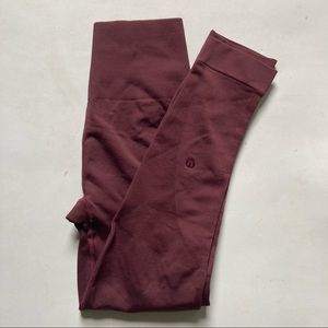 Lululemon Zoned In Cropped Leggings Seamless